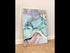 Błękitne Akwarele Złoty Plakat 50x70cm